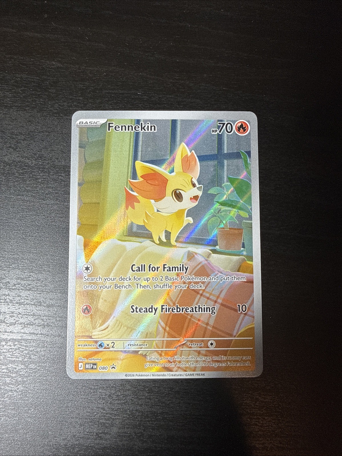 Fennekin Promo #80 CRI EN Pokemon TCG Black Star Promo NM