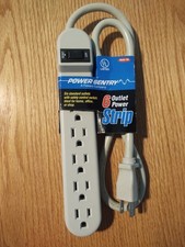 6 Outlet Power Sentry Surge Protector Power Strip New