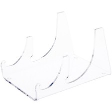 Plymor Acrylic 2 Piece Place Setting Display Stand, 3.25" H x 3.5" W x 5.375" D