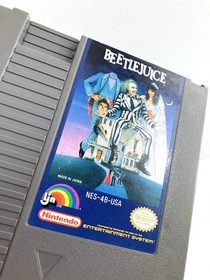 Nintendo Nes Beetlejuice Authentic Game Cartridge Tested Must See!