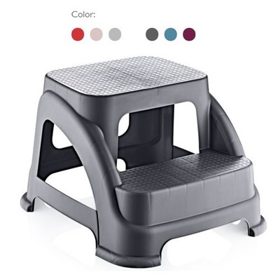2 Stufen Hocker Mehrzweck Tritt Fußstütze Küche Zuhause Bad Kunststoff Sitz Stuhl