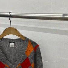 J.Crew Women's Wool Cashmere Argyle Sweater - Size S