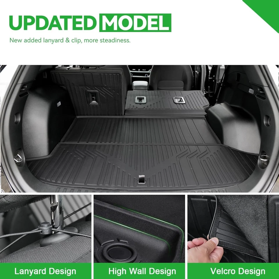 TPE Cargo Liner & Backrest Mats for 2016-2026 Dodge Durango – All Weather Set Foto 3 de 4