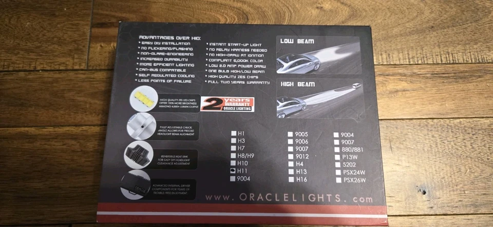 Oracle H11 4000+ Lumen Non Projector High Output LED Headlight Conversion Kit - Image 4 of 4