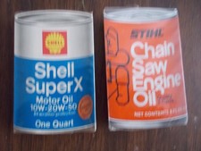 Vintage Oil Brand Playing Card Decks STIHL Chain Saw Shell SuperX Sealed