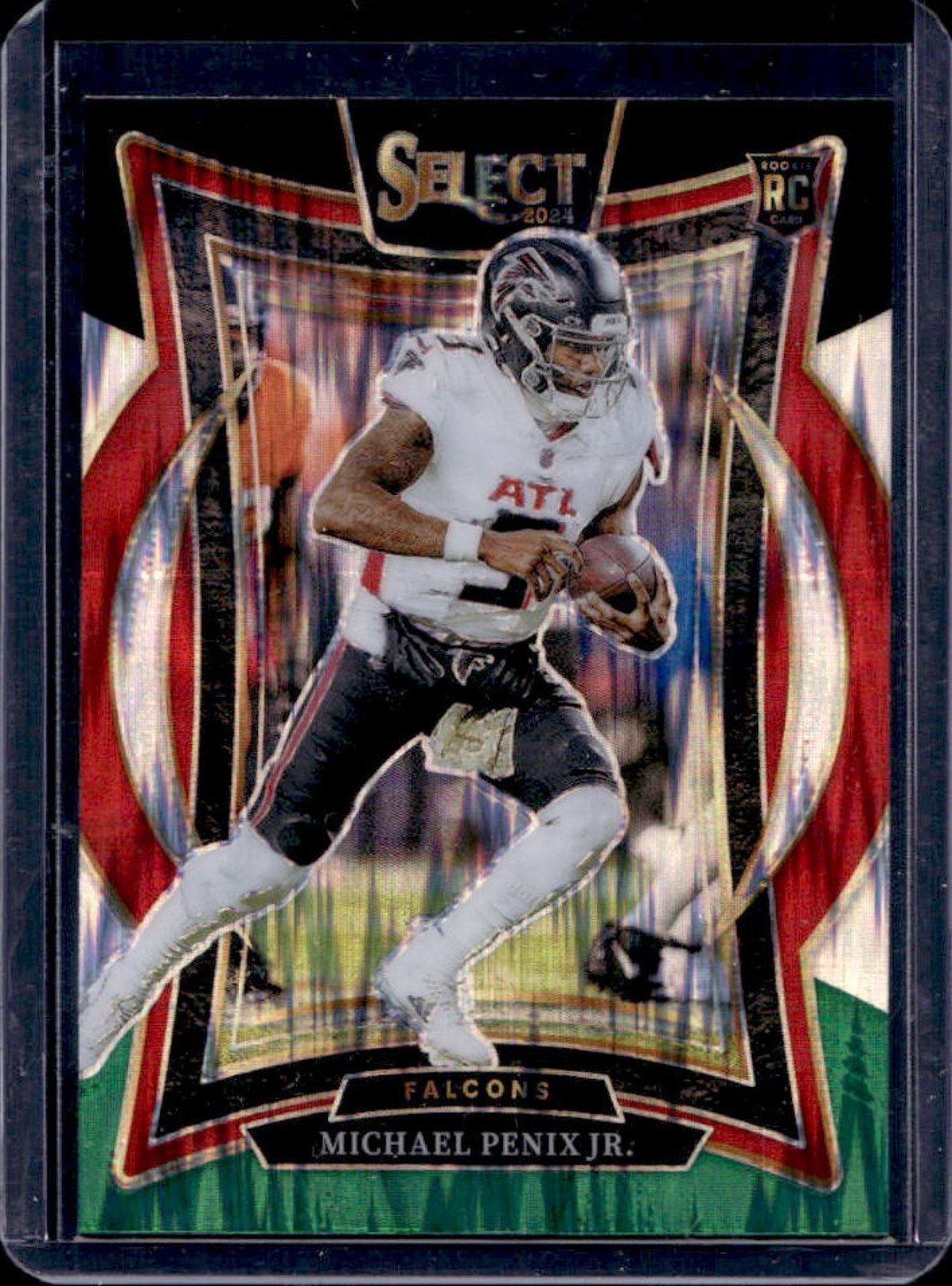 2024 Select Michael Penix Jr. Concourse RC Black and Green Prizm Shock #80