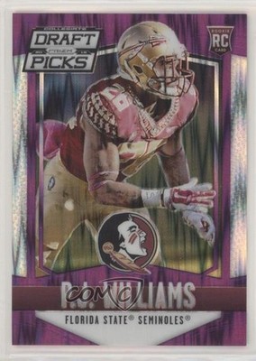 2015 Prizm Collegiate Draft Picks Purple Flash 56/99 PJ Williams Rookie RC 0c2