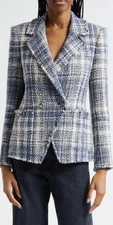 2025 NEW AUTHENTIC VERONICA BEARD Theron Plaid Tweed Jacket $898