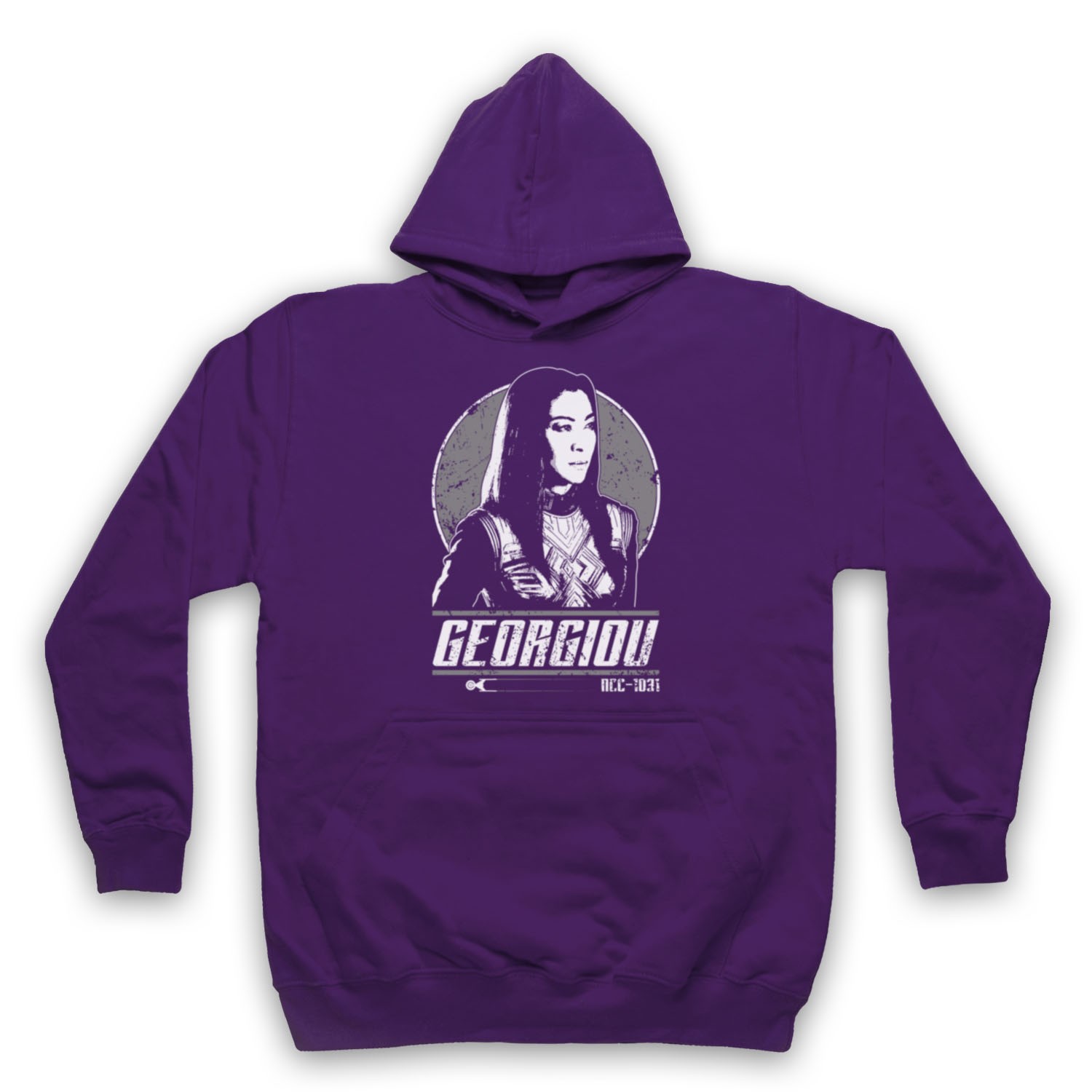 FELPA CON CAPPUCCIO PHILIPPA GEORGIOU STAR DISCOVERY SCI FI TV OMAGGIO TREKKIE ADULTI E BAMBINI