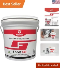 F-Seal 181 Fiber Reinforced Water Based Duct Sealant, 1 Gallon, White
