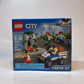 Lego City 60136 POLICE STARTER SET 80 pcs. Sealed Set 4 Mini Figures