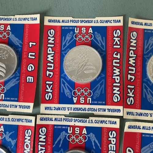 6 General Mills Coins | Nagano 1998 Winter Olympics | Collectible US Olympics - Picture 3 of 14