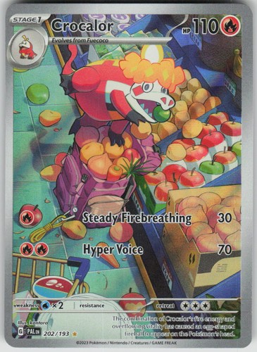 Pokemon Crocalor 202/193 Paldea Evolved Holofoil Illustration Rare NM