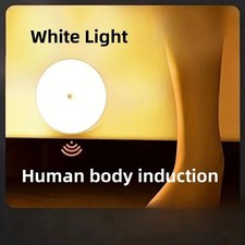 USB Rechargeable Motion Sensor Night Light LED Cabinet Wardrobe Stair Closet Li