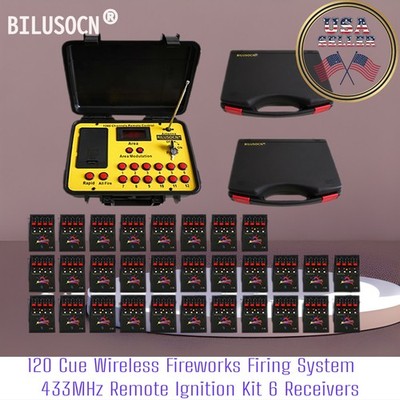 120 Channels Programmable Fireworks Firing System Wireless Sequential US Seller