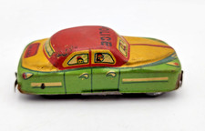 Vintage 1953 Marx Tin Litho Friction Drive 3" Police Car. Factory Error