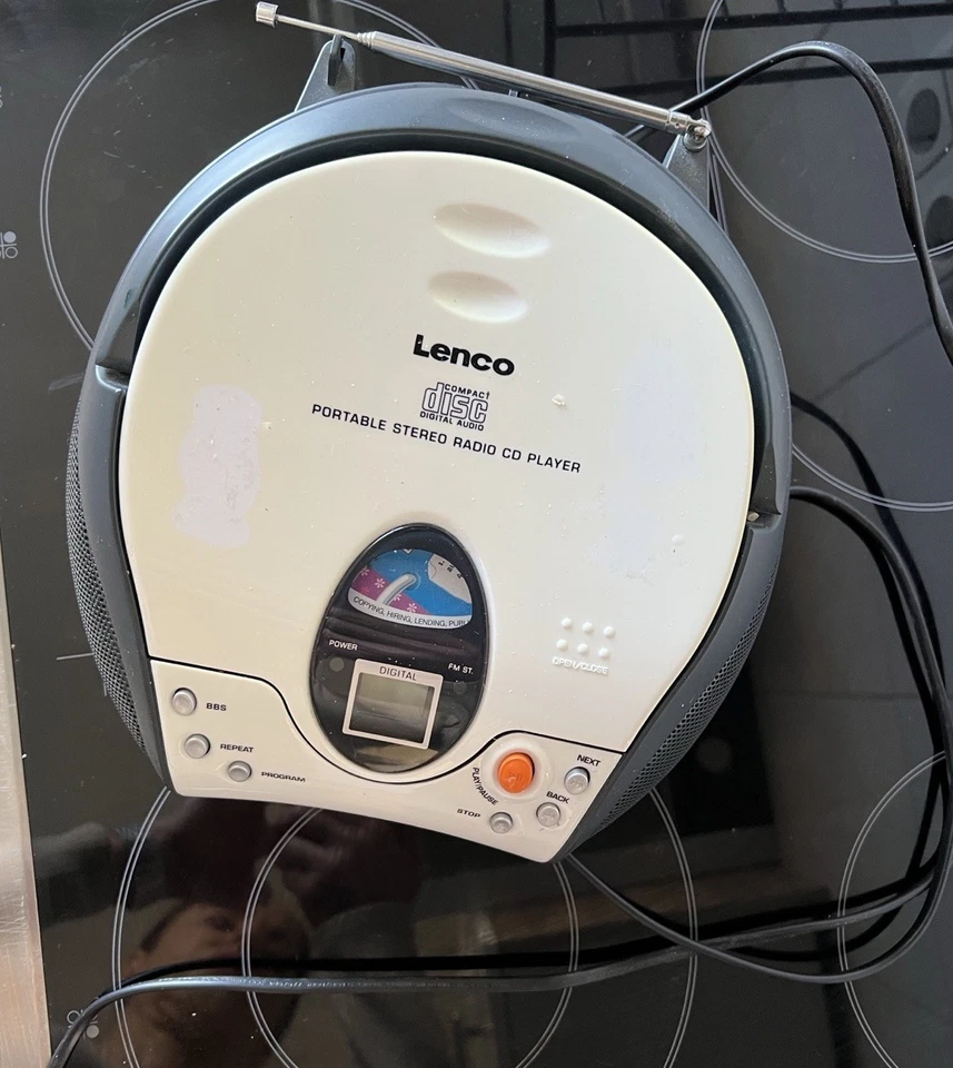 Lenco CD Radio Tragbar Weiß
