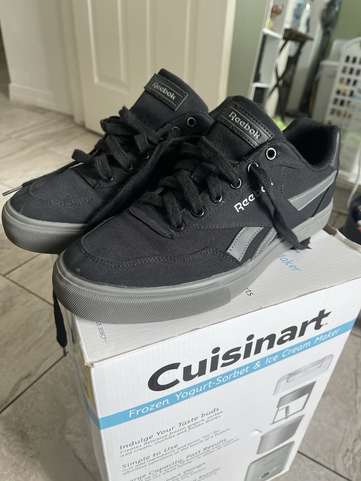 Black Lace Up Padded Comfort Size 10