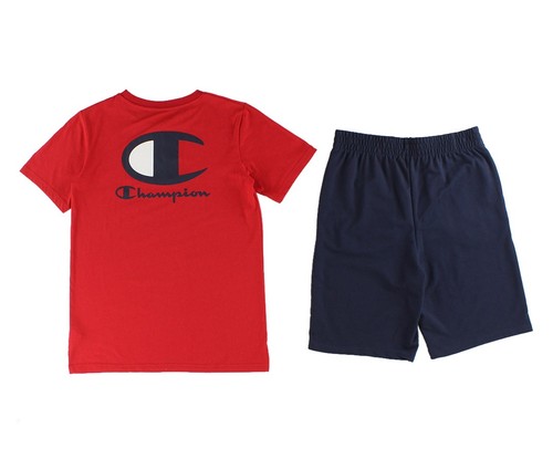 Champion Big C Back Hit T-Shirt and Shorts Boys Clothing Set Size L, Color: - Picture 2 of 3