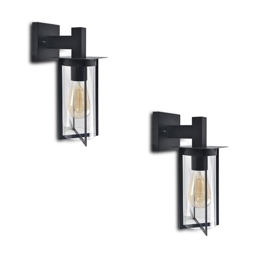 2 Pack Outdoor Wall Light Fixture, Porch Decor Outside, Waterproof Wall Sconce 