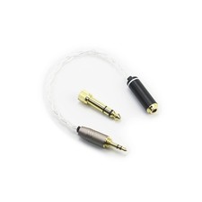 3.5mm 1/8" TRS Male and 6.3mm 1/4" Adapter to 4.4mm Balanced Female Headphone...