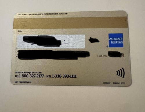 NEW LIMITED. American Express Gold Card. White Gold. Cancelled. Collectible. - Picture 2 of 2