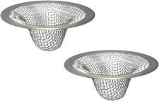 1.0" Small Drain Strainer, Sink Hair Catcher, Bathroom Silver