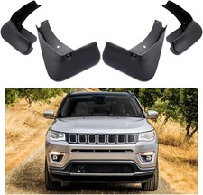 Splash Guards Mud Flaps For Jeep Compass 2018-2026 Black