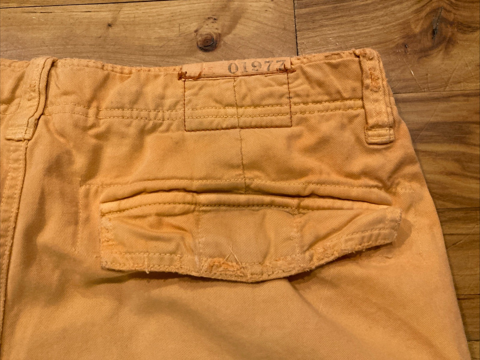 American Eagle Cargo Orange Drawstring Shorts Com… - image 12
