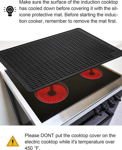 Stove Top Covers for Electric Stove, Food Grade Silicone Glass Stove Top Cover P - Picture 10 of 10
