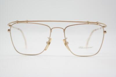Vintage Brille Blumarine BM-8 Gold Oval Brillengestell eyeglasses