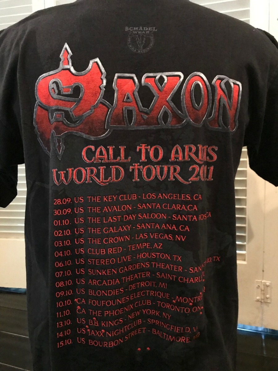 Saxon Heavy Metal Thunder Promo Shirt Size Medium / Large Rock | eBay