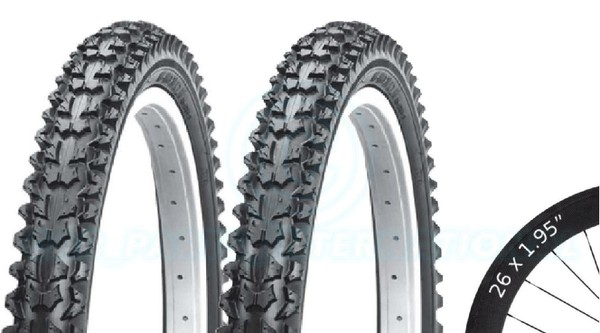 2 Fahrradreifen Bike Reifen Mountainbike 26 X 1.95 VC-5010 Schwarz-image