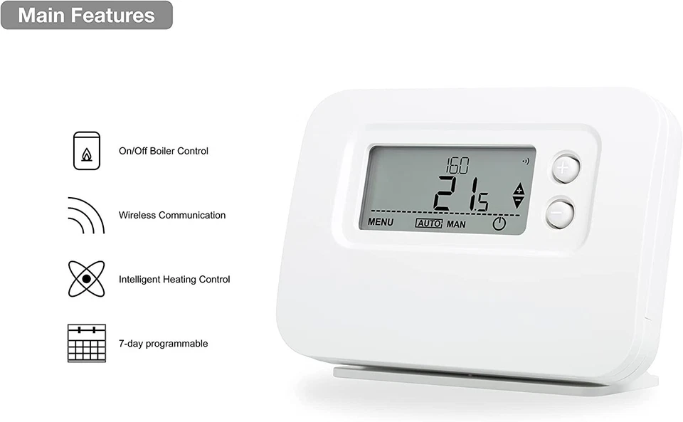 Honeywell CM927 CM921 CM727 CM721 Wireless Thermostat & Receiver Resideo TTHWFP - Image 4 of 4