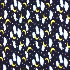 Night Sky Print Fleece Fabric - 60" Wide - Sold by The Yard  Bolt