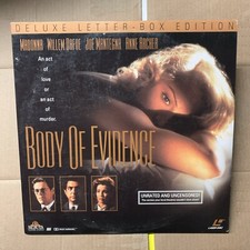 Body of Evidence Laserdisc, 1993 MADONNA WILLEM DAFOE WIDESCREEN UNCENSORED 