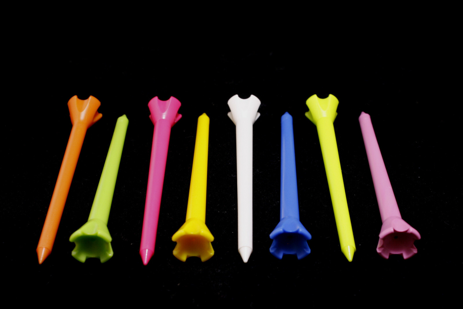 Performance Plastic GOLF TEES 2.75" ~ LOT of 50 - NEON GREEN