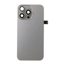 Back Glass Assembly Camera Lens Flash NFC Magnet Apple iPhone 15 Pro Max Natural