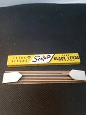 Vintage Scripto Extra Long Strong Black Leads Medium Soft 3 and a half leads 4"
