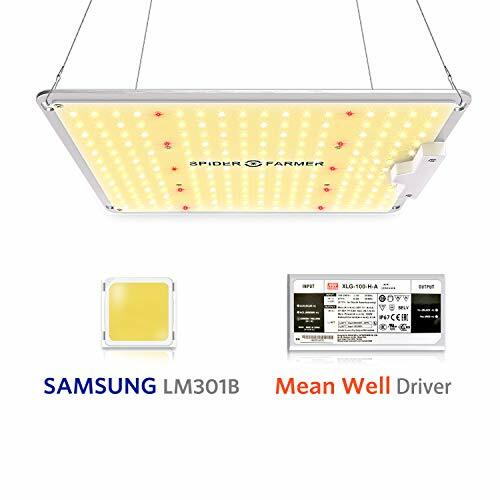 Spider Farmer Dimmable LED Grow Light - Samsung LED Bulbs, Fanless Design