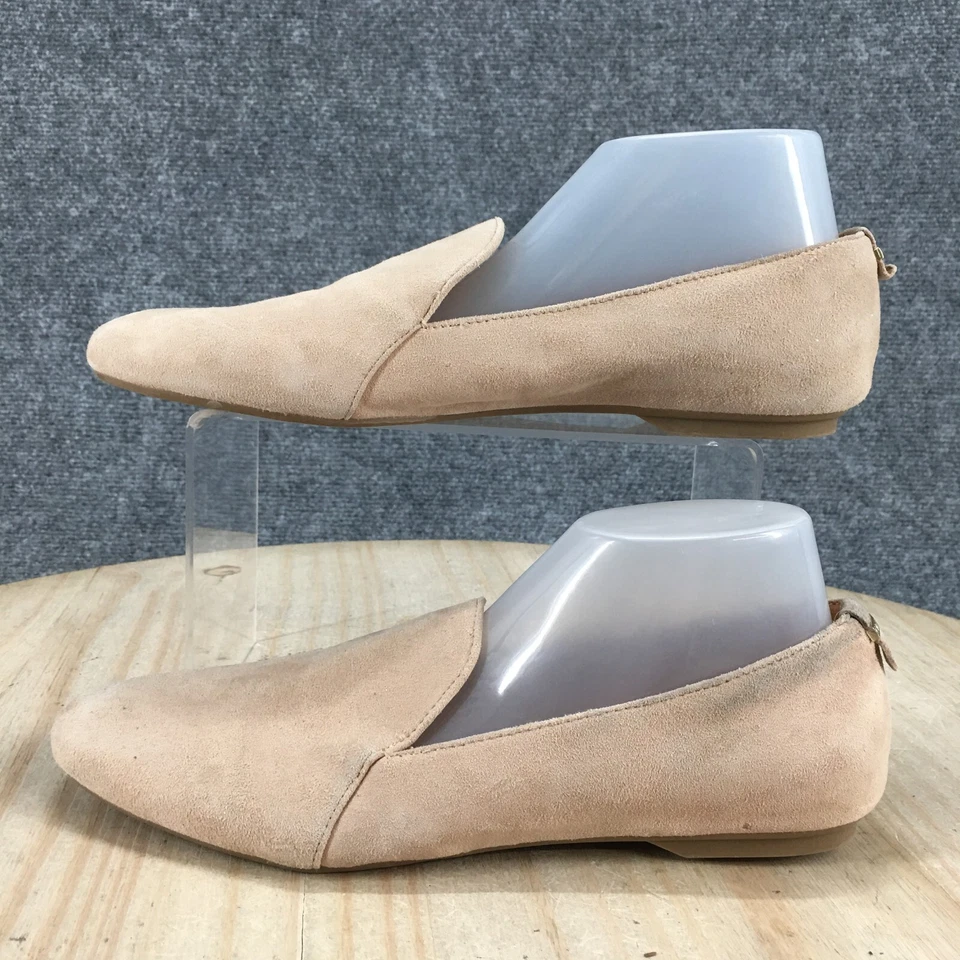 Calvin Klein Zapatos Mujer 6 Orabela Informales Sin Cordones Pisos Mocasín Marrón Gamuza Foto 2 de 4