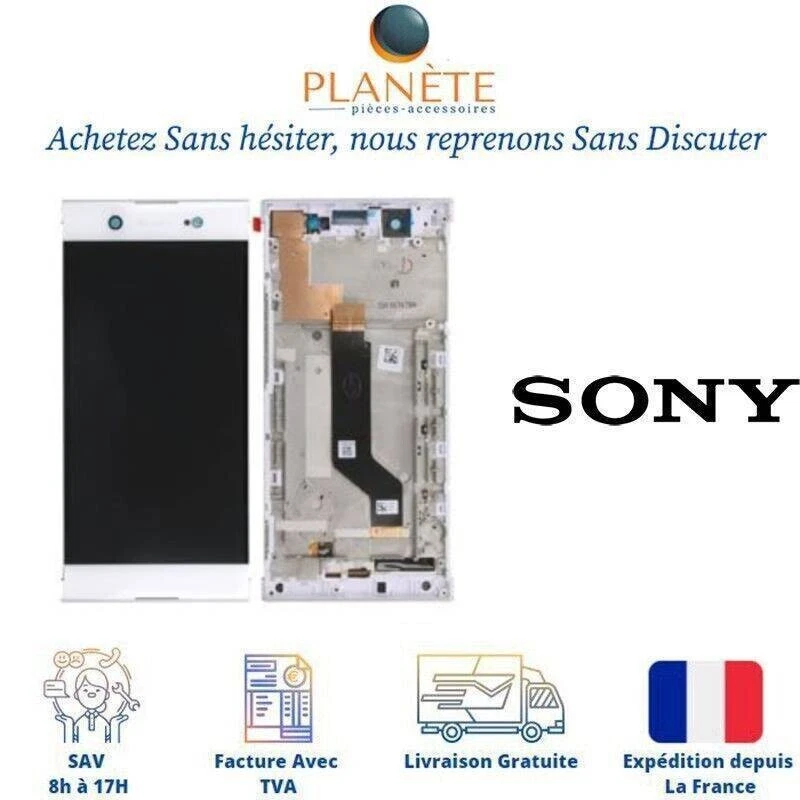 Écran LCD Complet Avec Cadre Pour Sony Xperia XA1 (G3121) - Doré - Occasion Comme Neuf