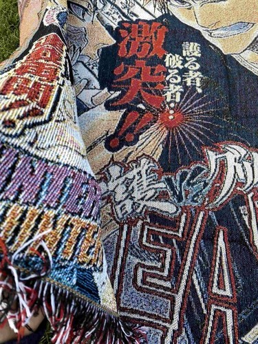 BLEACH Weekly Shonen Jump Retro Wall Tapestry - Ichigo vs Grimmjow | Anime Decor - Picture 4 of 6