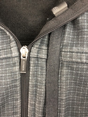 Lululemon Hoodie Mens M Zip-up Black Gray Warm Thick High Quality - Picture 5 of 7