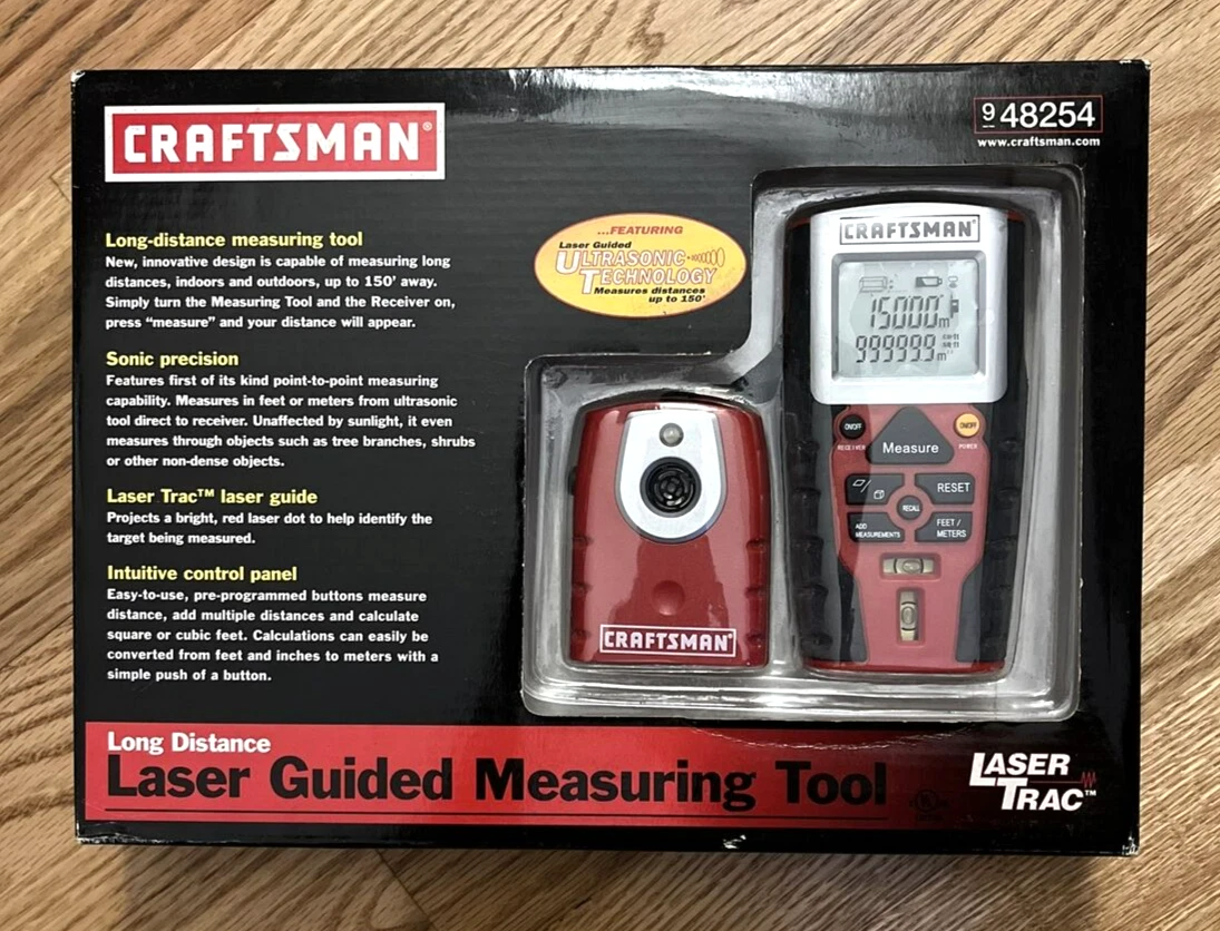 CRAFTSMAN Long Distance Laser Guided Measuring Tool NIB NEW