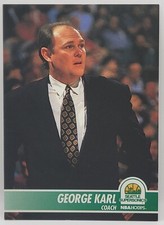 94-95 NBA Hoops (Coach Card) George Karl HOF Subset (Seattle Supersonics) #294