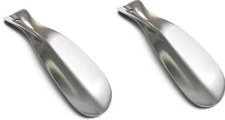 Metal Shoe Horn Professional Heavy Duty Stainless - pack of two 