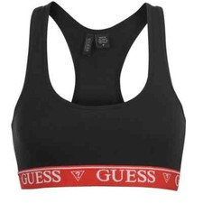 Image of Guess Women's Logo Bralette Black XS or M New 
