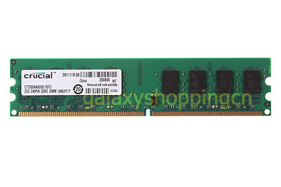 Ddr2 8gb Kit RAM 4GB (2x2GB) DDR2 800MHz Per PC Desktop - Crucial CT2KIT25664A800, Garanzia A Vita Ram Ddr2 8gb - Foto 2
