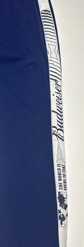 Budweiser Fleece Lined Jogger Sweat Pants Cotton Blend Blue Mens Size XL - Picture 2 of 6